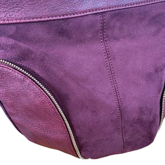 Steve Madden Burgundy Bskylar Vegan Leather Bucket Crossbody Bag Women - Picture 7 of 16